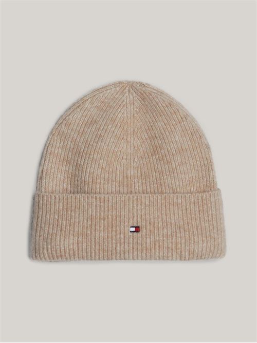 ESSENTIAL FLAG FUZZY BEANIE TOMMY HILFIGER | AW0AW16633/AEG